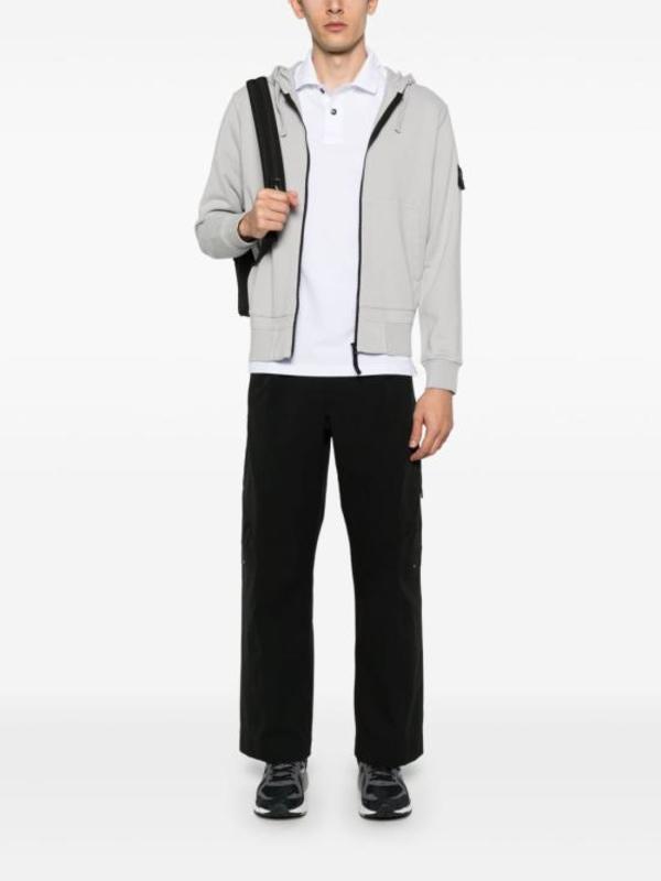 Stone Island Hoodie - Pearl Grey | Garmentory