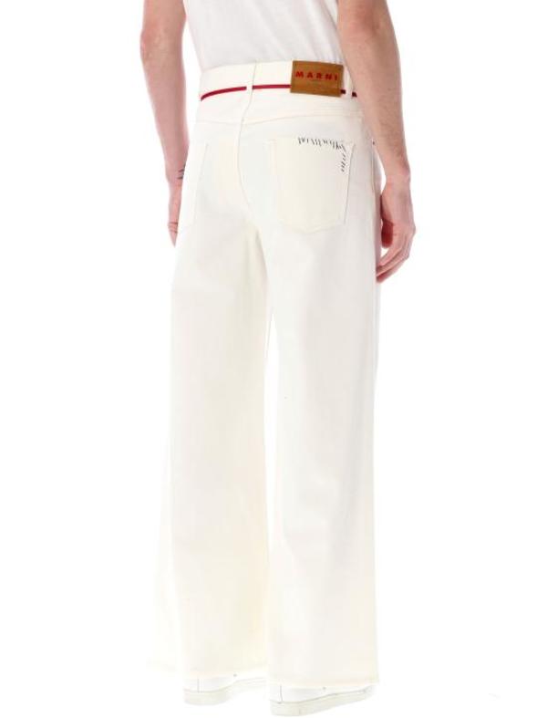 パンツ MARNI FW23 TROUSERS (PAMA0449U0.UTV990 00W01 LILY WHITE) Marni Trousers in Lily White | FWRD