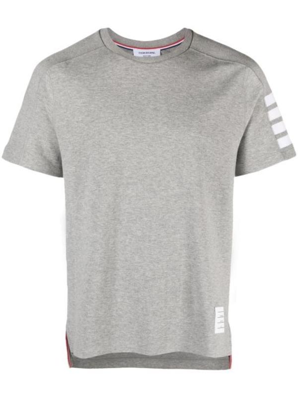 thom browne 4 T-Shirt - Light Gray