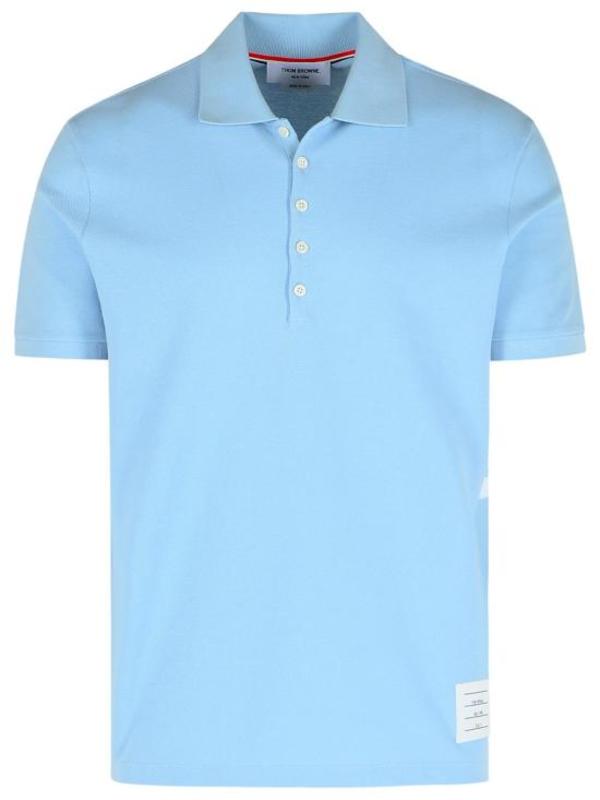 thom browne 4 Polo Shirt - Light Blue