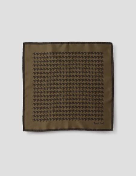 Margaret Howell｜ (GLENCHECK SCARF - OLIVE / ASSAM (UNAC Margaret Howell]GLENCHECK SCARF - OLIVE / ASSAM