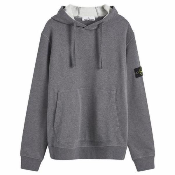 Stone Island Hoodie - Dark Grey Melange