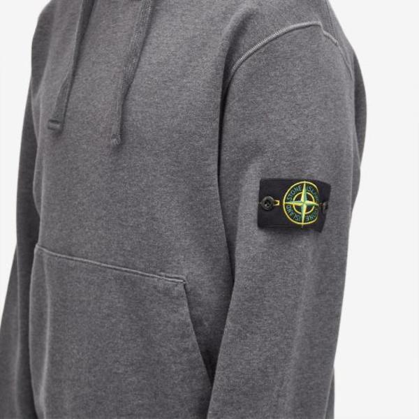 Stone Island Hoodie - Dark Grey Melange