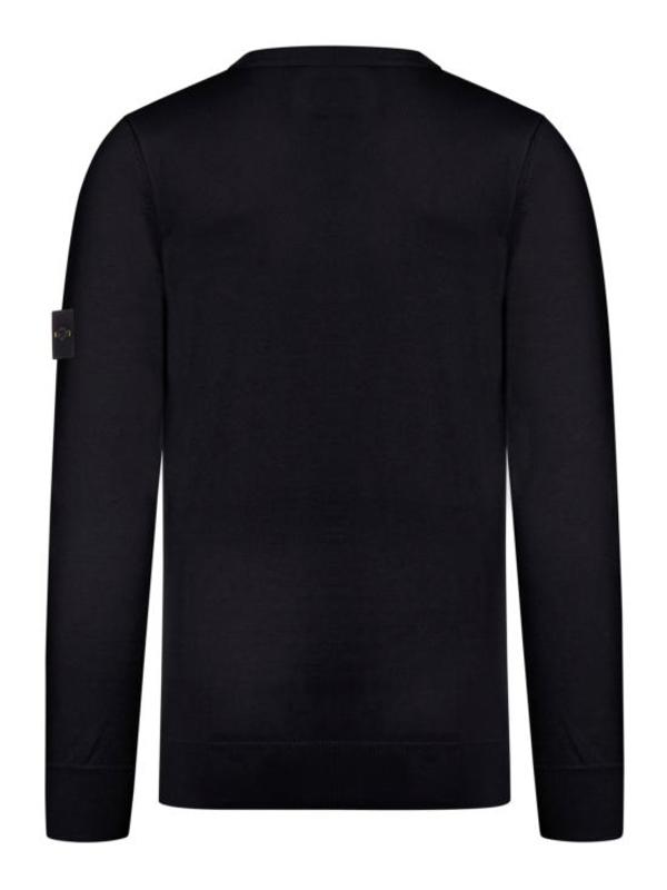 STONE  ウールニット ポロセーター 長袖 ワッペン付　ブラック メリノウール ポロセーター | Brooks Brothers Japan (ブルックス