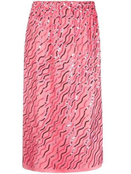 ★MARNI★ Crepe Satin Skirt Pink Candy GOMA0107X1UTA116RIC37 gonna_a_portafoglio_in_raso_cr
