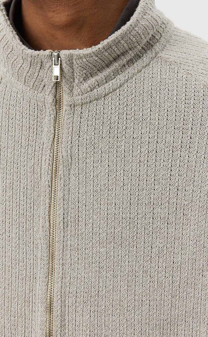 mfpen Leisure Zip Sweater - Oatmeal | Garmentory