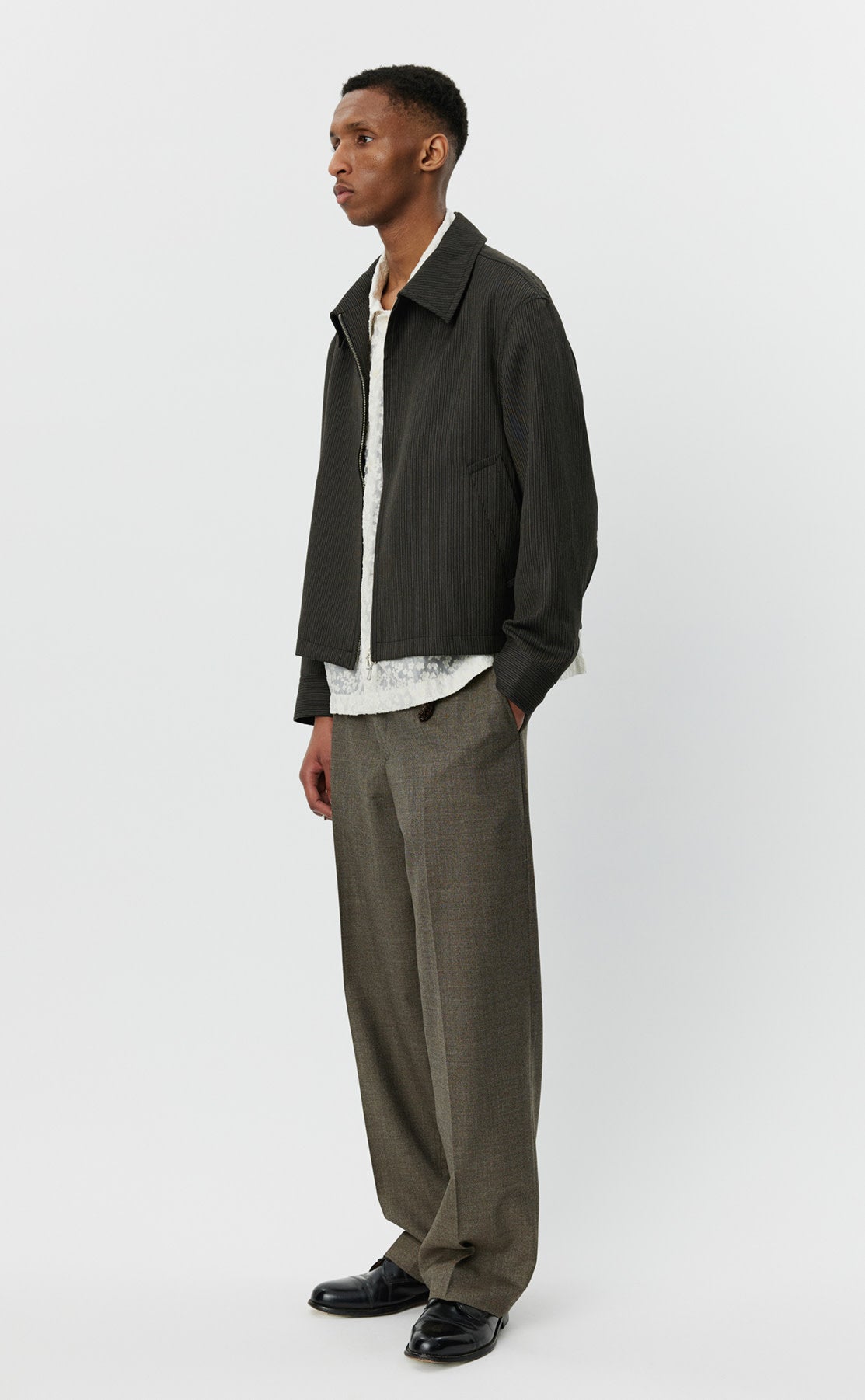 mfpen Mail Jacket - Dark Vintage Stripe | Garmentory