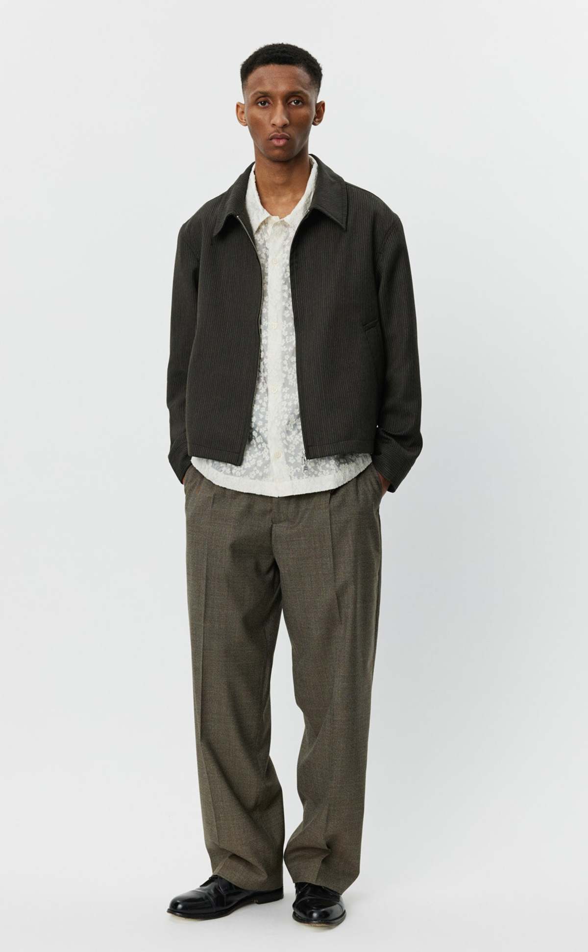 mfpen Mail Jacket - Dark Vintage Stripe | Garmentory