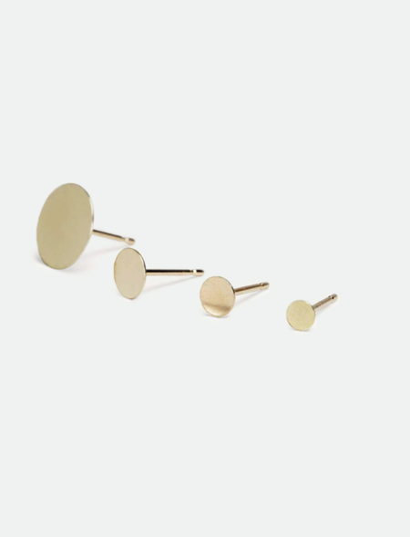 Kathleen Whitaker stitch stud - 14k gold | Garmentory