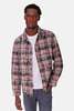 Blue&Cream Brandon Distressed Flannel - Pink Plaid - Thumbnail 1