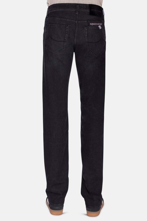 Jacob Cohen Eduard 9 Oz Straight-leg Jeans - Faded Black | Garmentory