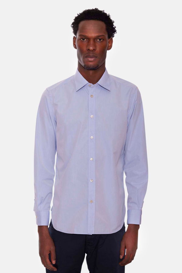 Boglioli Fine Cotton Shirt - Light Blue