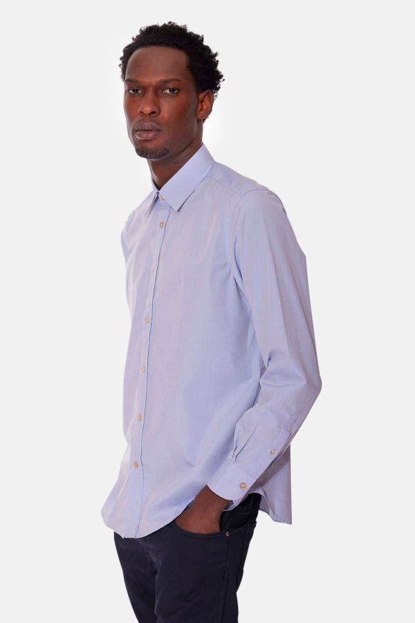 Boglioli Fine Cotton Shirt - Light Blue