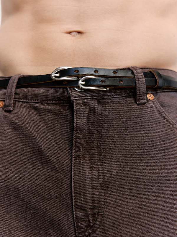 Our Legacy Twin Tongue Belt - Black | Garmentory
