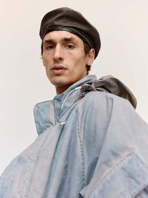 Our Legacy Beret - Brown Wash Out Nylon | Garmentory