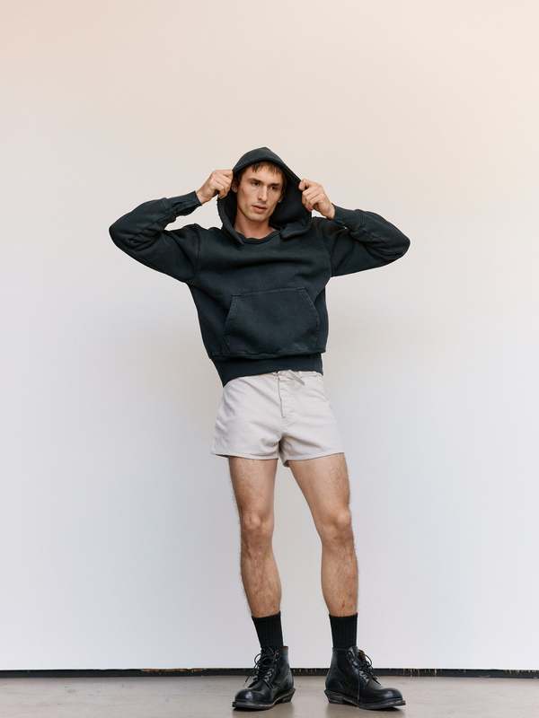 Our Legacy Hefty Fleece Relic Hood - Pigment Black | Garmentory