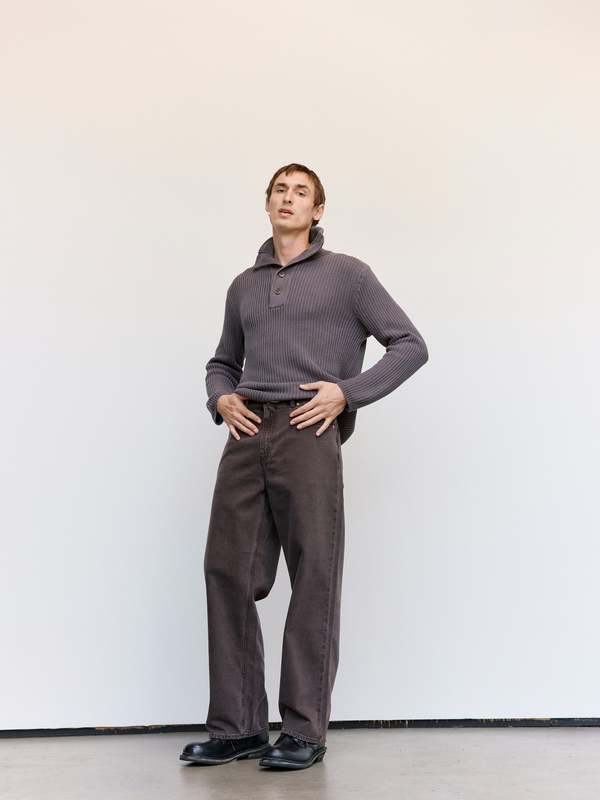 Our Legacy Wet Bark Dry Cotton Navigator Polo | Garmentory