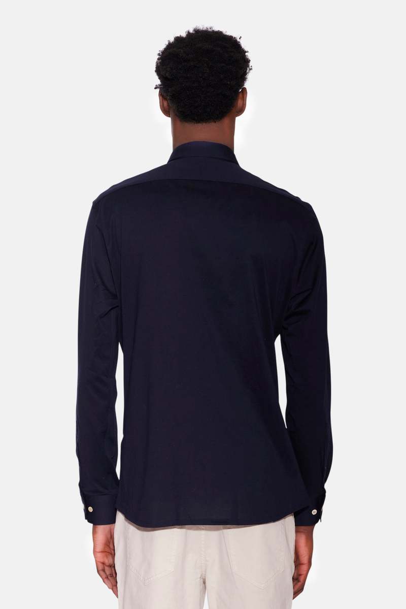 Boglioli Super Soft Cotton Shirt - Navy