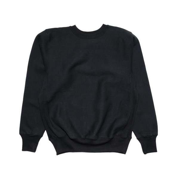 Warehouse & Co. 483 Reverse Weave Loopwheel Sweatshirt - Black