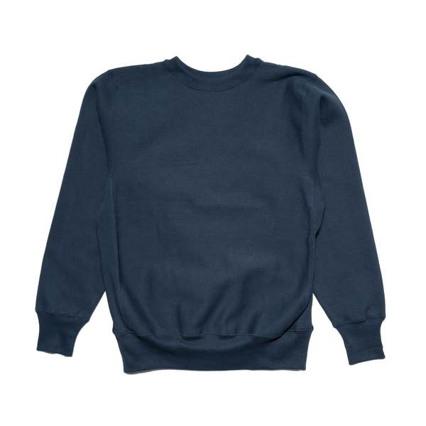 Warehouse & Co. 483 Reverse Weave Loopwheel Sweatshirt - Navy