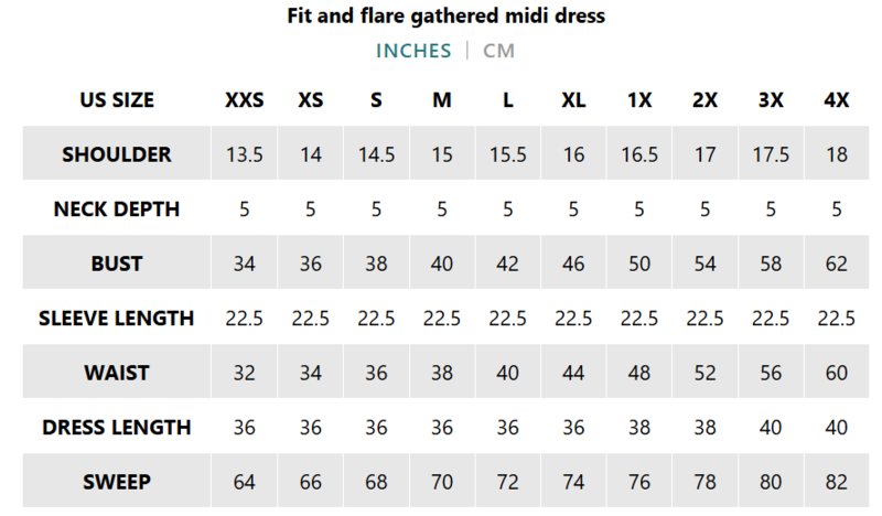 WOC NF Fit and flare gathered dress - White