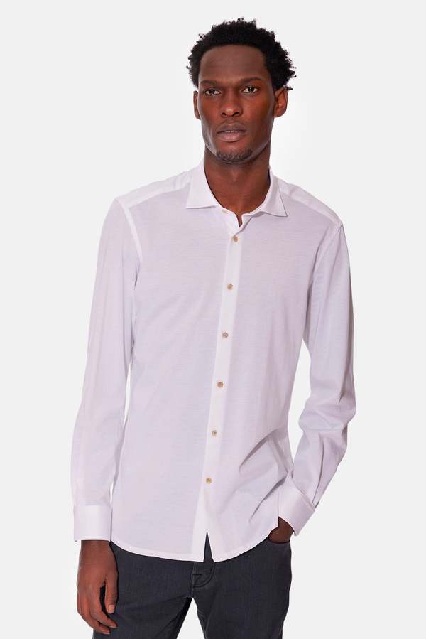 Boglioli Super Soft Cotton Shirt - White
