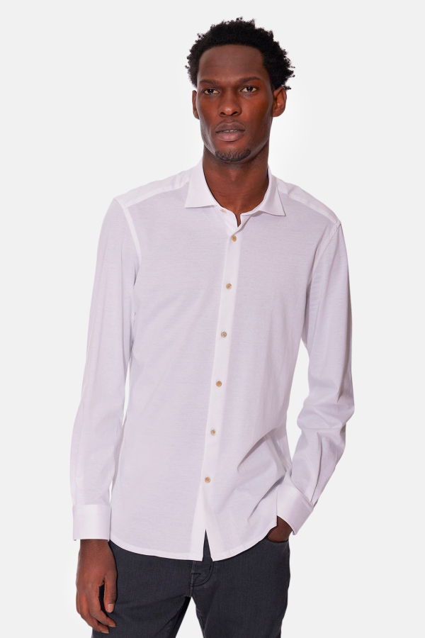 Boglioli Super Soft Cotton Shirt - White