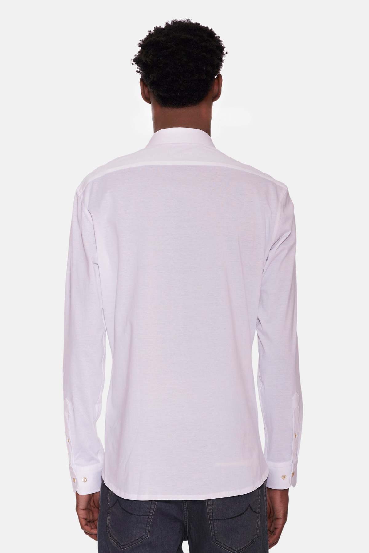 Boglioli Super Soft Cotton Shirt - White - Image 3 of 5