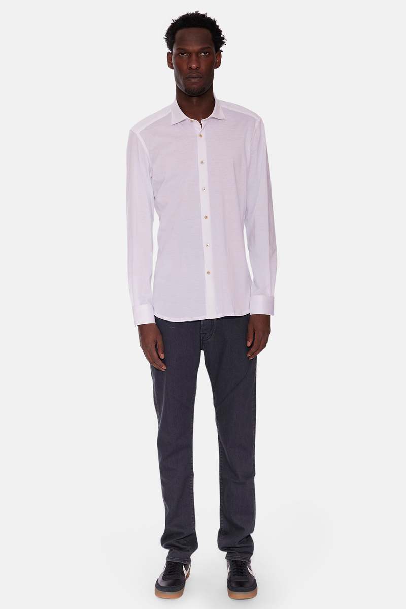 Boglioli Super Soft Cotton Shirt - White