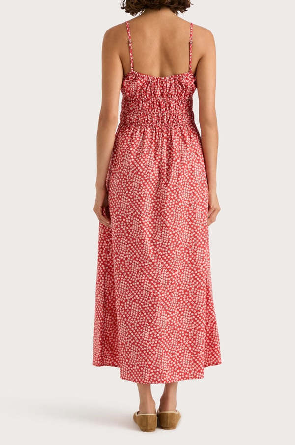 fitted lace wedding dress Heidi Mini Dress Gingham Deep Red main image 1