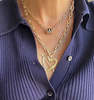 Adina Reyter 16" 4mm Italian Chain Link Necklace - 14K Yellow Gold - Thumbnail 2