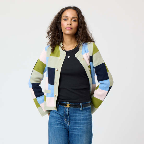 Kerri Rosenthal Beau-Lero Patchwork Cardigan - Multi