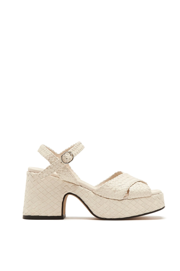 La Canadienne Pico Sandal - White