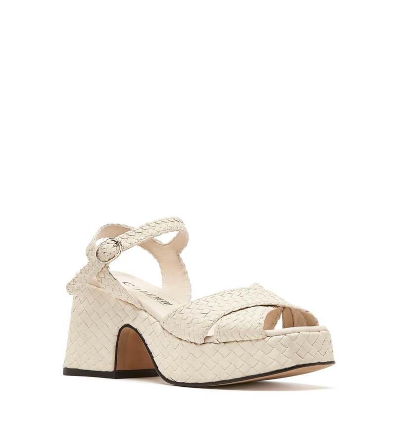 La Canadienne Pico Sandal - White