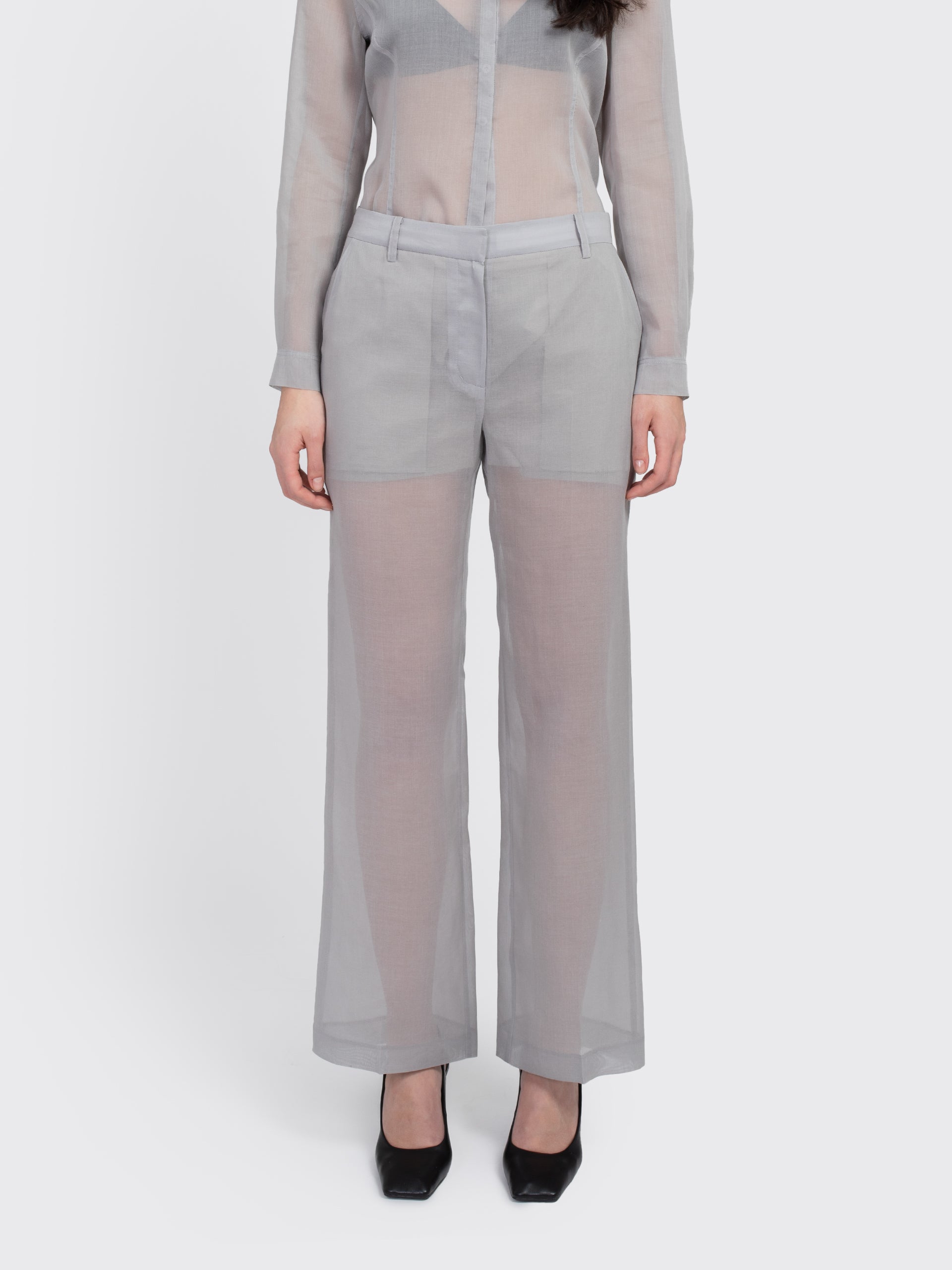 【AMOMENTO】25ss sheer straight fit pants AMOMENTO GLOBAL