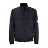 Stone Island Leather Jacket - Navy Blue - Thumbnail 1