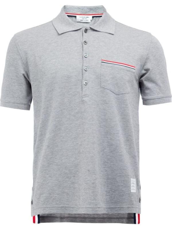 Thom Browne Polo Shirt - Light Gray