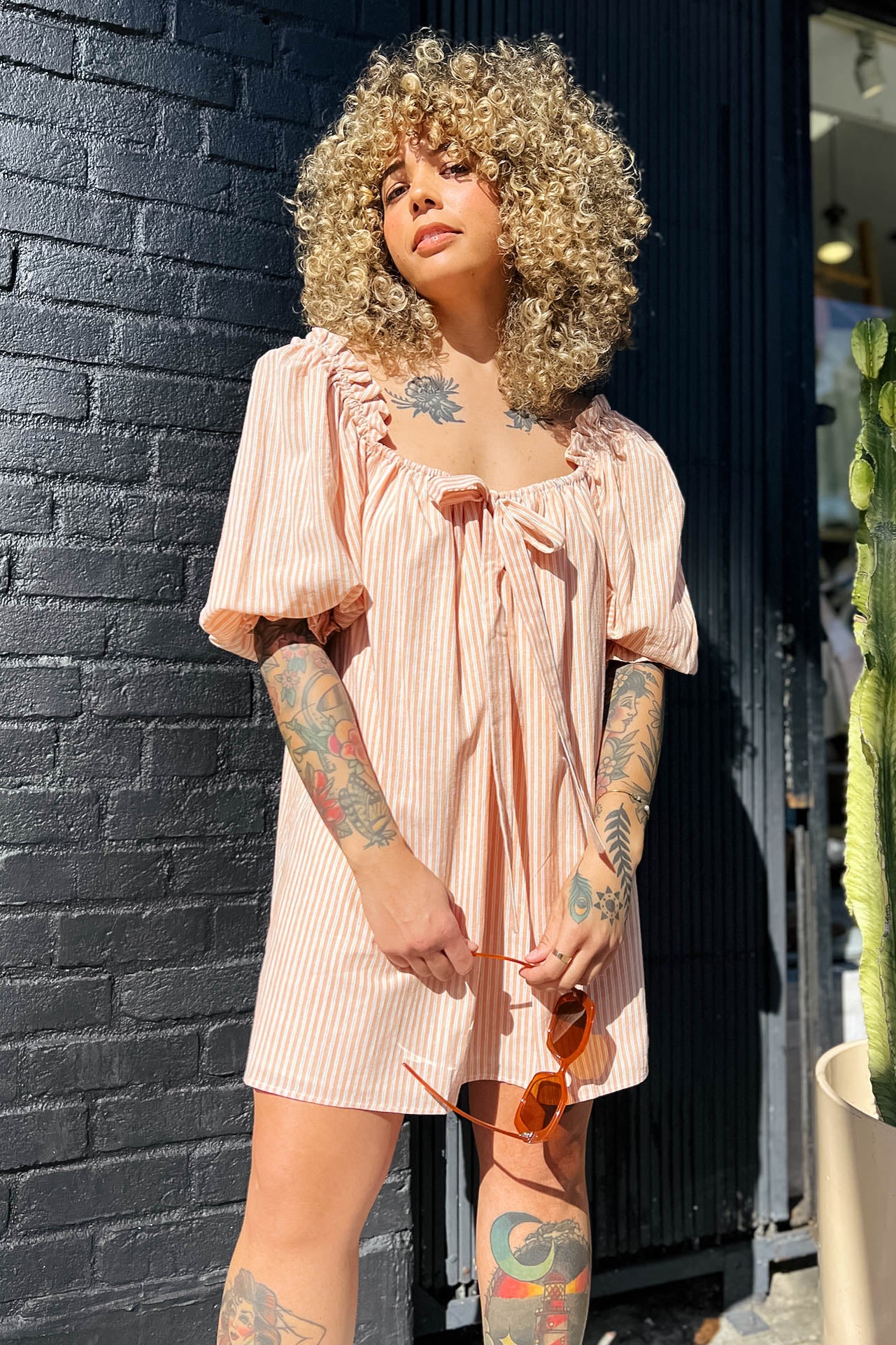 rumored darling mini dress RUMORED Darling Mini Dress - Bermuda Stripe