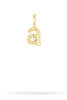 Adina Reyter Groovy Diamond Initial Mini Bead Charm - 14K Gold - Thumbnail 1