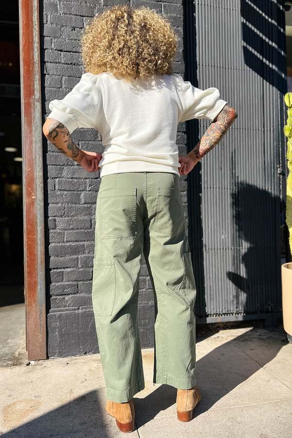 Pistola Sabrina Curved Utility Pant - Meadow | Garmentory