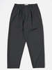 Universal Works Pleated Track Pant - Black Mini Check - Thumbnail 1