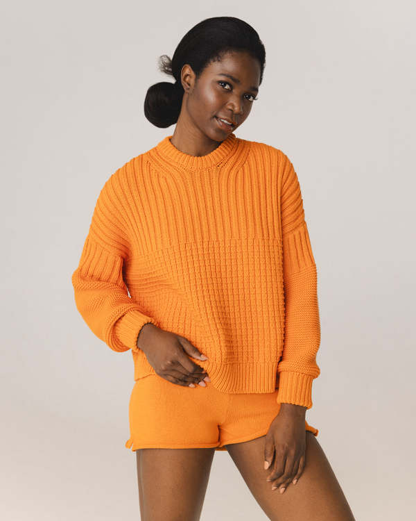 The Knotty Ones Delia Sweater - Orange The Knotty Ones Delia Sweater - Orange