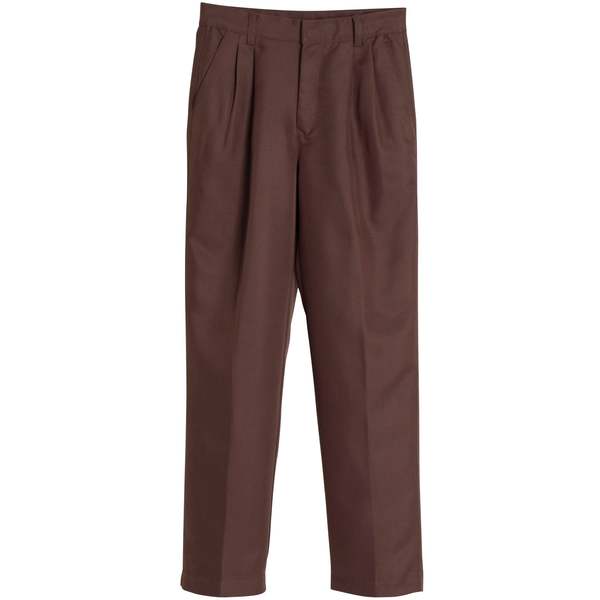 Kounselor High-Waist Pleated Trousers - Brown