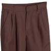 Kounselor High-Waist Pleated Trousers - Brown - Thumbnail 9