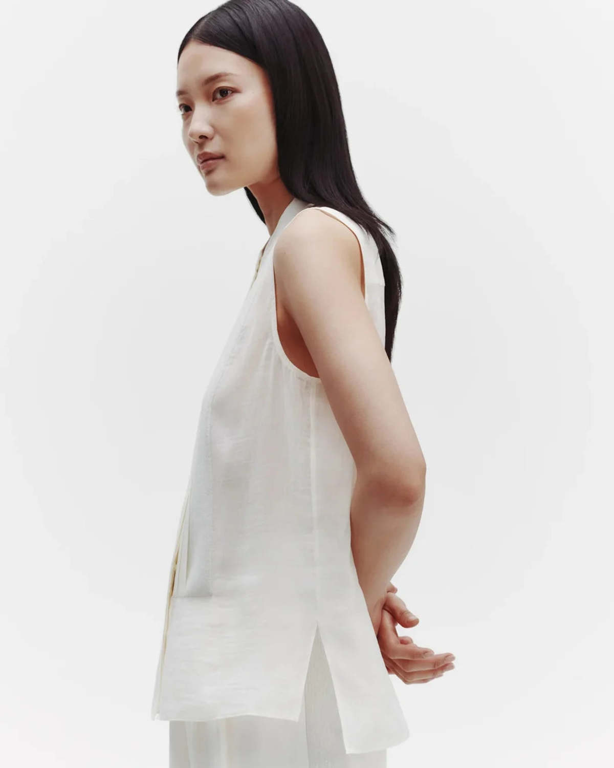 TWP Adele Blouse - Ivory - Image 3 of 7