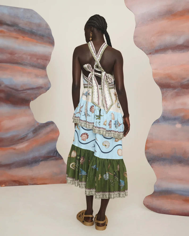 Alemais Bath House Midi Dress - Multi | Garmentory