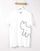 Cats with a Heart Amiga Embroidery T-Shirt - White - Thumbnail 1