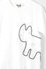 Cats with a Heart Amiga Embroidery T-Shirt - White - Thumbnail 3