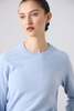 Laing Home Sam Cashmere Crew - Sky - Thumbnail 2