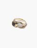 Cled Duo Sculpture Ring - Silver/Gold - Thumbnail 8